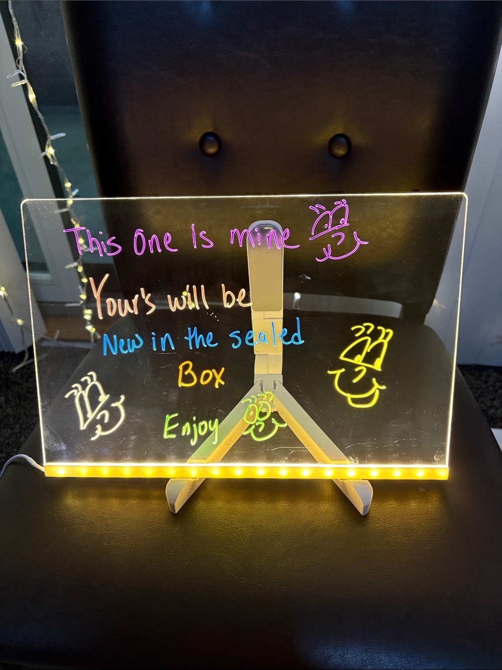 RoHS DIY Acrylic Luminescent Lamp. USB,Light up your words!            #64/65/66